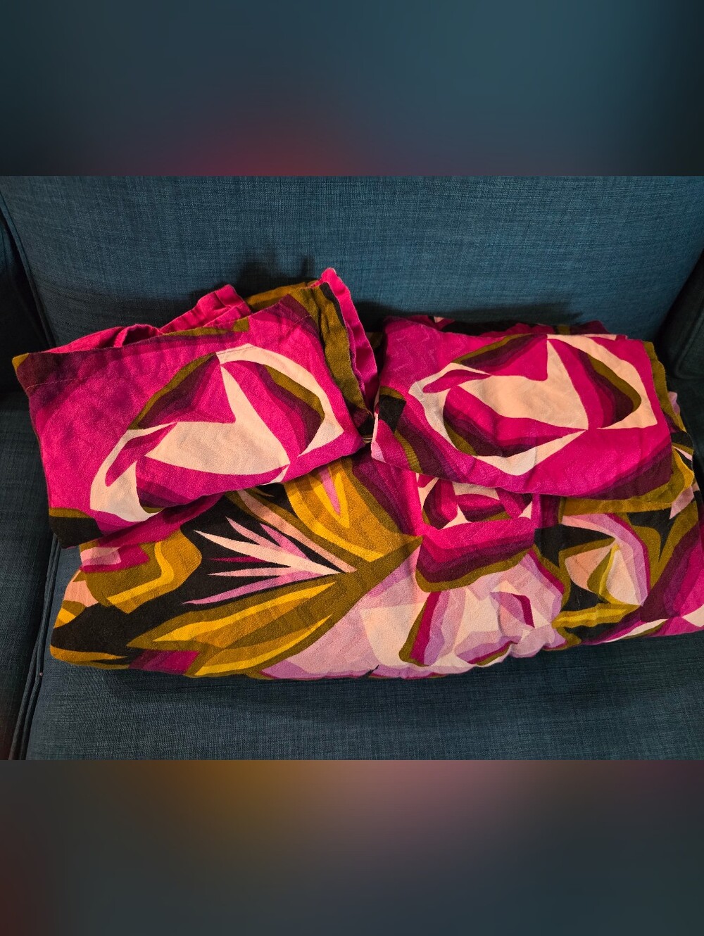 Missoni Target Vibrant Pink Duvet Cover Set - Full/Queen